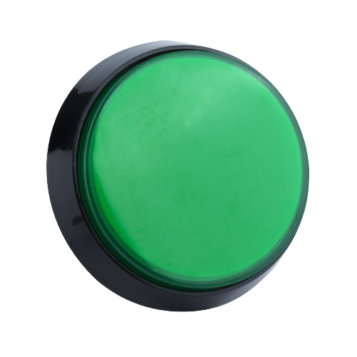 46mm 녹색 원형 LED 아케이드 스위치 버튼